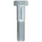 NEWPORT FASTENERS Class 8.8, M24-3.00 Hex Head Cap Screw, Zinc Plated Steel, 80 mm L, 40 PK 254132-40